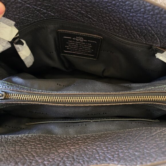 Coach Mercer 24 Hologram Iridescent Leather Satchel Crossbody NWT AUTHENTICATED - Picture 10 of 16